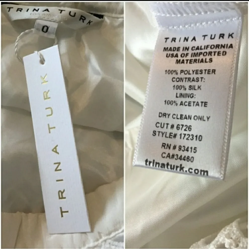 New Trina Turk Alejandra White Lace Dress - Picture 8 of 8
